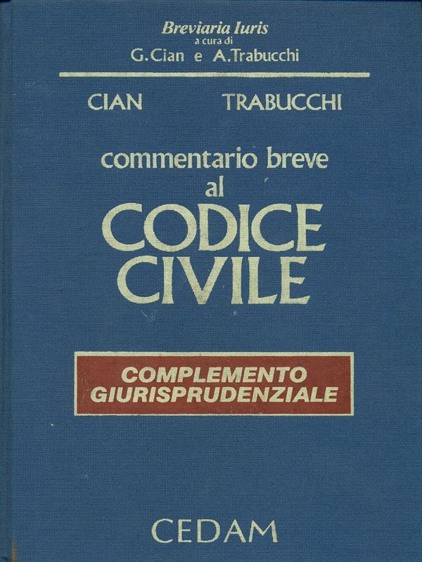 Commentario breve al codice civile