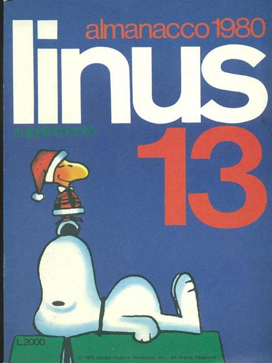Linus 13. Almanacco 1980 - copertina