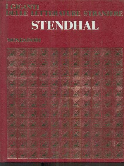 Stendhal. Opere - Stendhal - copertina