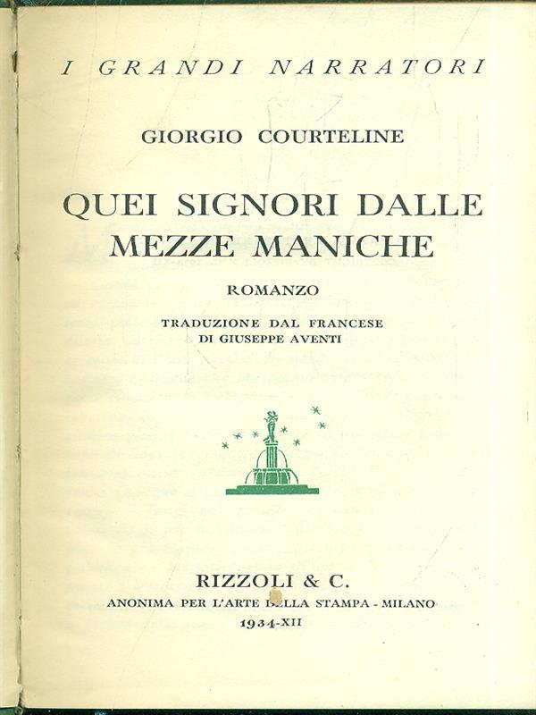 Quei signori dalle mezze maniche