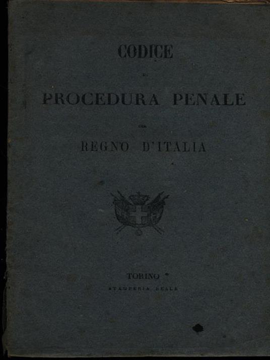 Codice di procedura penale del Regno d'Italia - copertina