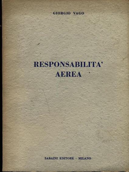 Responsabilità aerea - copertina