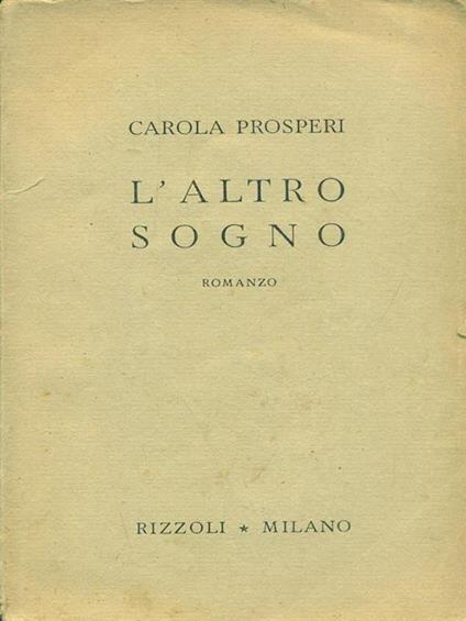 L' altro sogno - Carola Prosperi - copertina