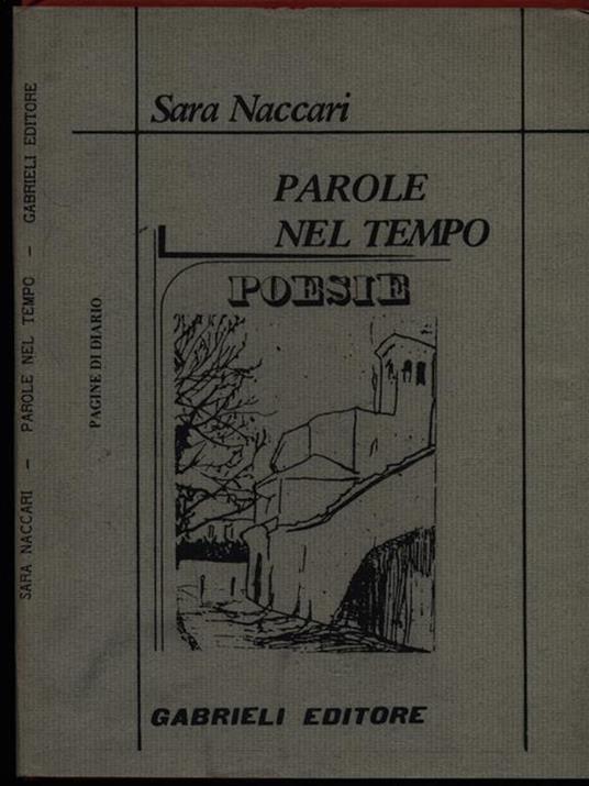 Parole nel tempo - Sara Naccari - copertina