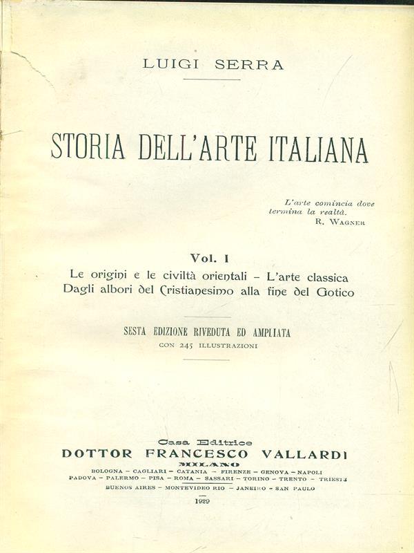 Storia dell'arte italiana. Vol. 1