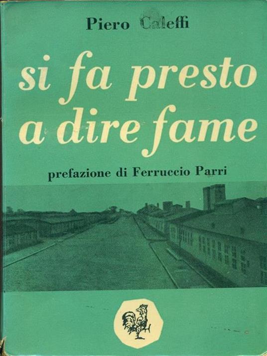 Si fa presto a dire fame - Piero Caleffi - copertina