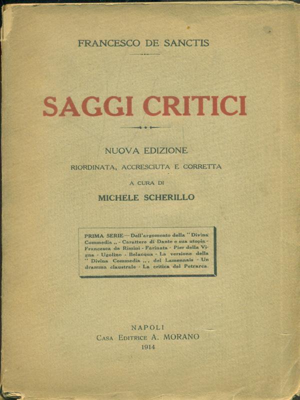 Saggi critici