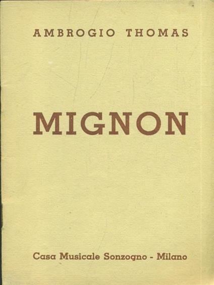 Mignon - Ambroise Thomas - copertina