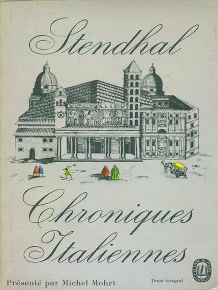 Chroniques Italiennes - Stendhal - copertina