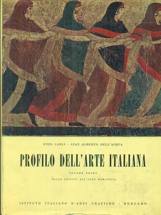 Profilo dell'arte italiana Volume I - copertina