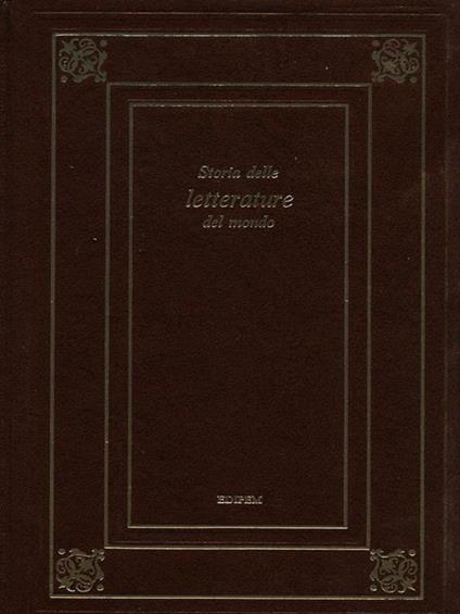 Storia delle letterature del mondo - copertina