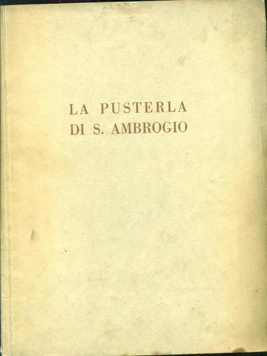 La Pusterla di S. ambrogio - Ferdinando Reggiori - copertina