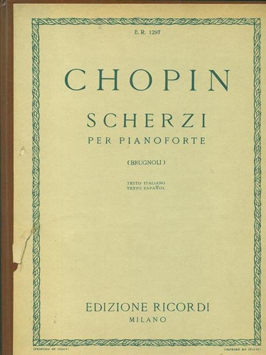 Scherzi per pianoforte - Chopin - copertina