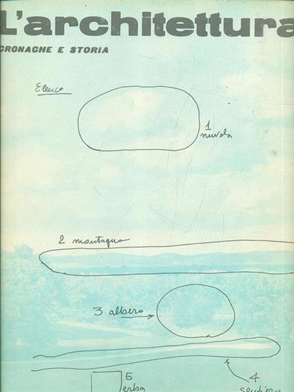 L' architettura n. 228/ottobre 1974 - Bruno Zevi - copertina