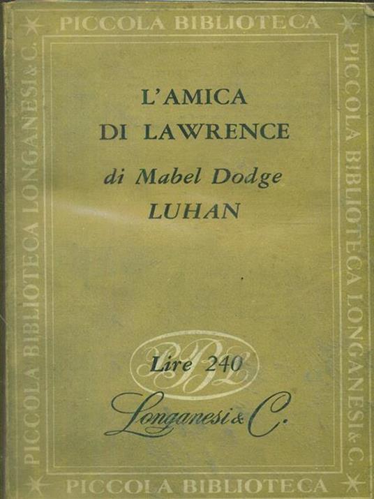 L' amicizia di Lawrence - Mabel Dodge Luhan - copertina