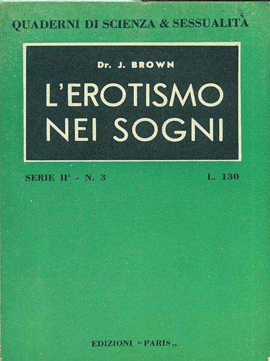 L' erotismo nei sogni - copertina