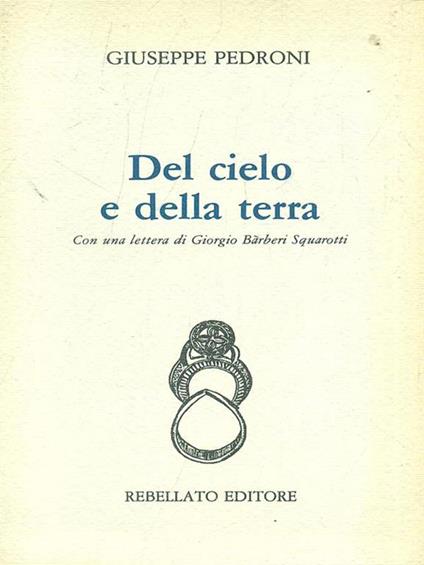 Del cielo e della terra - copertina
