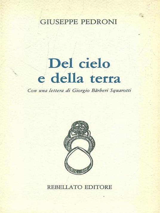 Del cielo e della terra - copertina
