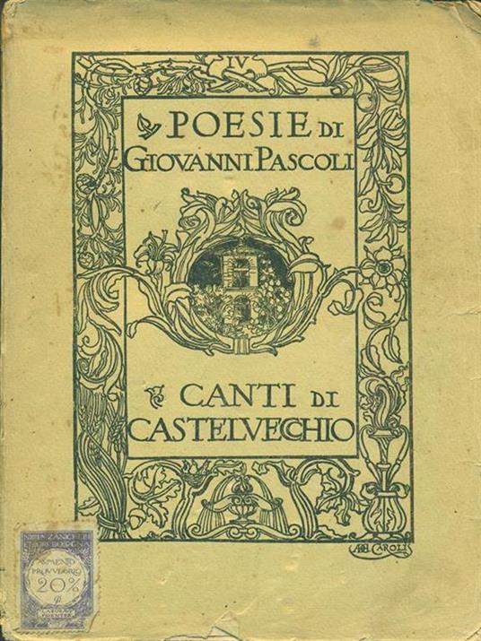 Canti di castelvecchio - Giovanni Pascoli - copertina