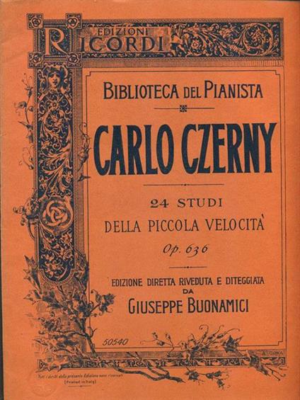 24 studi della piccola velocità op 636 - Carlo Czerny - copertina