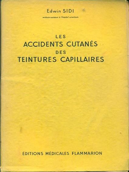 Les Accidents Cutanes des teintures capillaires - copertina