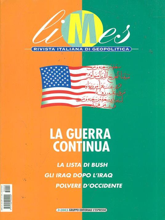 Limes N. 2/2003 La guerra continua - copertina