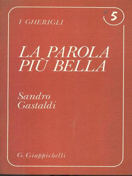 La parola più bella - Sandro Gastaldi - copertina