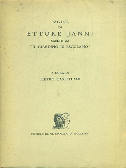 Pagine di Ettore Janni - Pietro Castellani - copertina