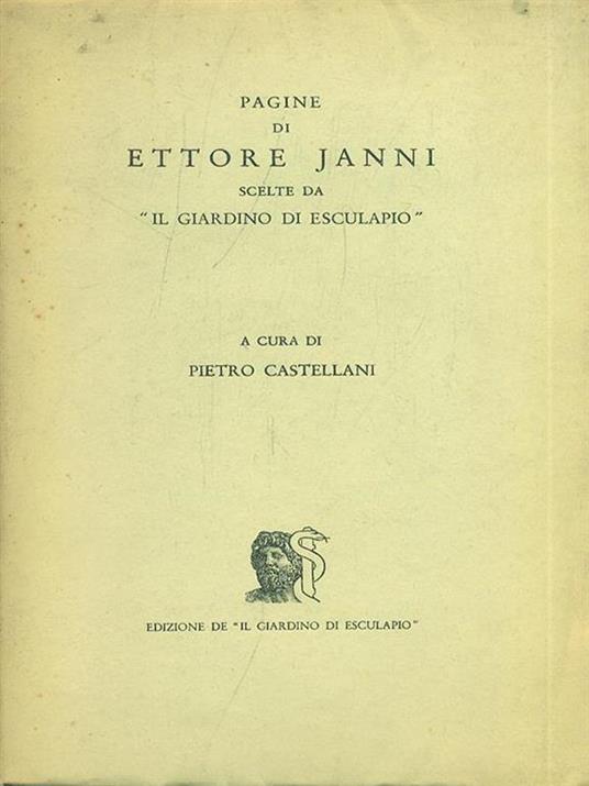 Pagine di Ettore Janni - Pietro Castellani - copertina
