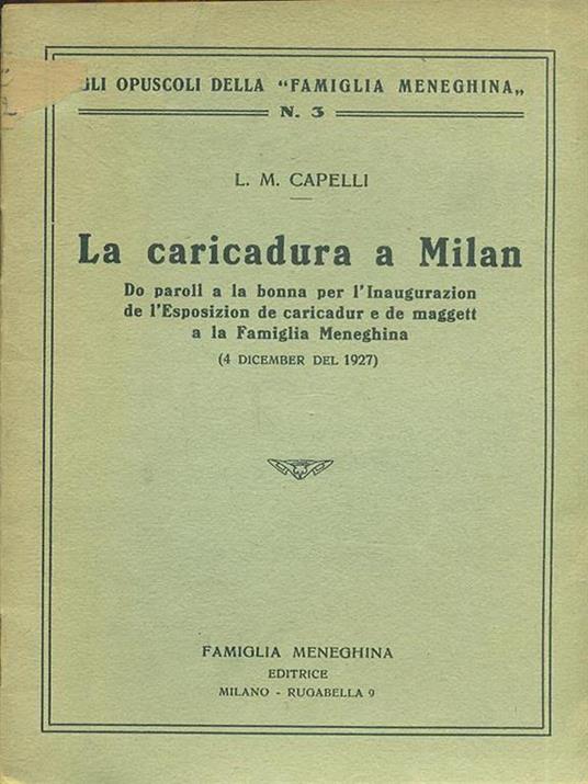 La caricadura a Milan - copertina