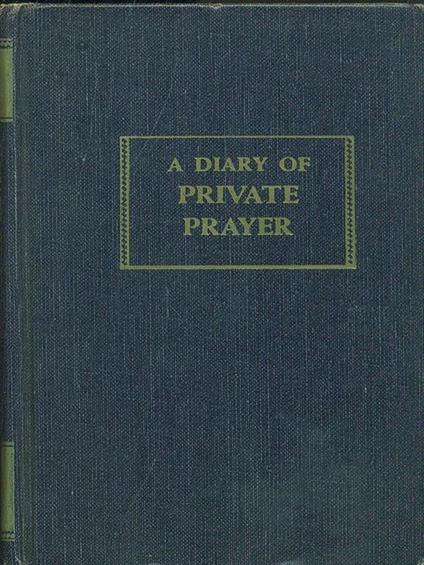 A diary private prayer - copertina