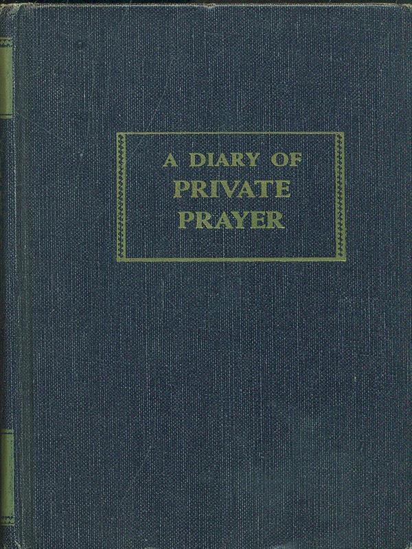 A diary private prayer