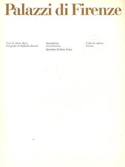Palazzi di Firenze - Mario Bucci - copertina