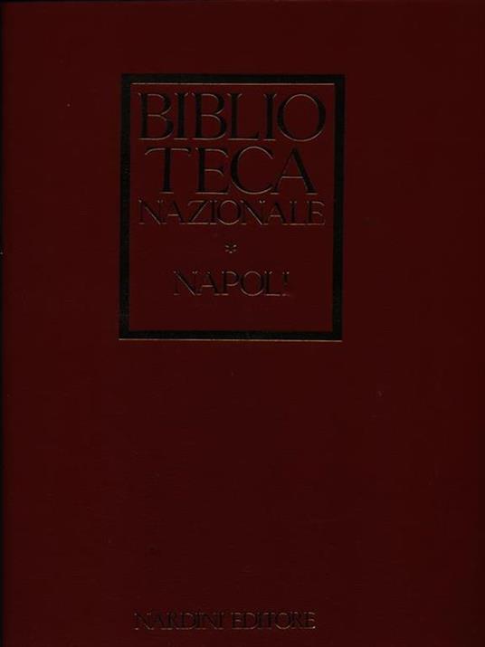Biblioteca Nazionale Napoli - copertina