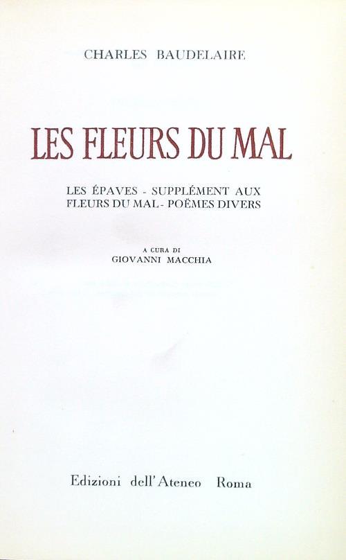 Les fleurs du mal