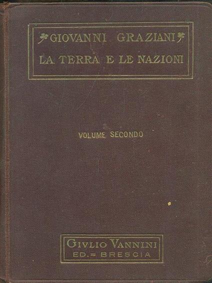 La terra e le nazioni. Volume II - copertina