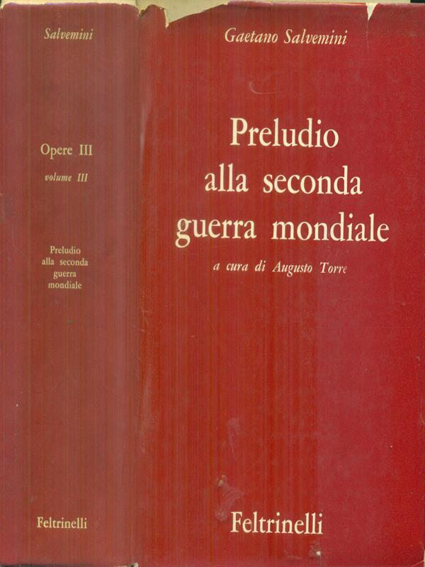Preludio alla seconda guerra mondiale