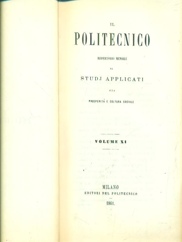 Il Politecnico. 2 semestre 1840