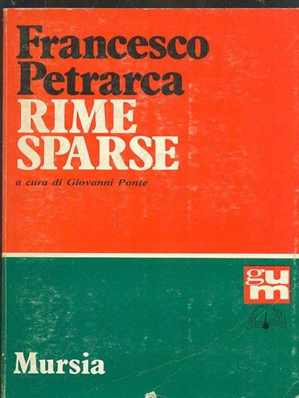 Rime sparse - Francesco Petrarca - copertina