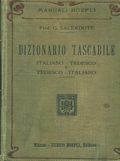 Dizionario tascabile italiano-tedesco tedesco-italiano - copertina