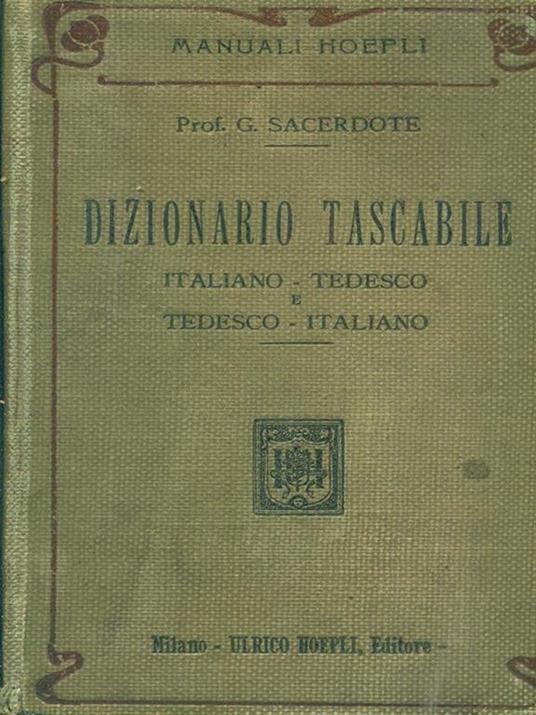 Dizionario tascabile italiano-tedesco tedesco-italiano - copertina