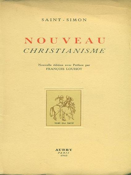 Nouveau Christianisme - Claude-Henri de Saint-Simon - copertina