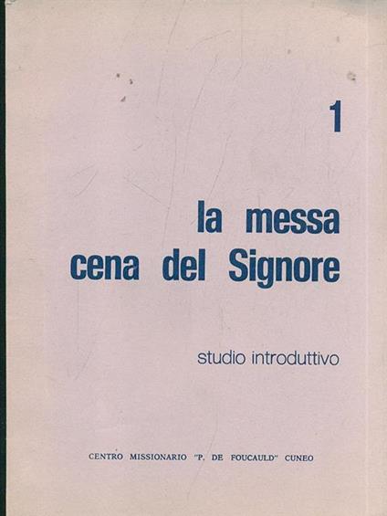La messa cena del Signore 1 - copertina