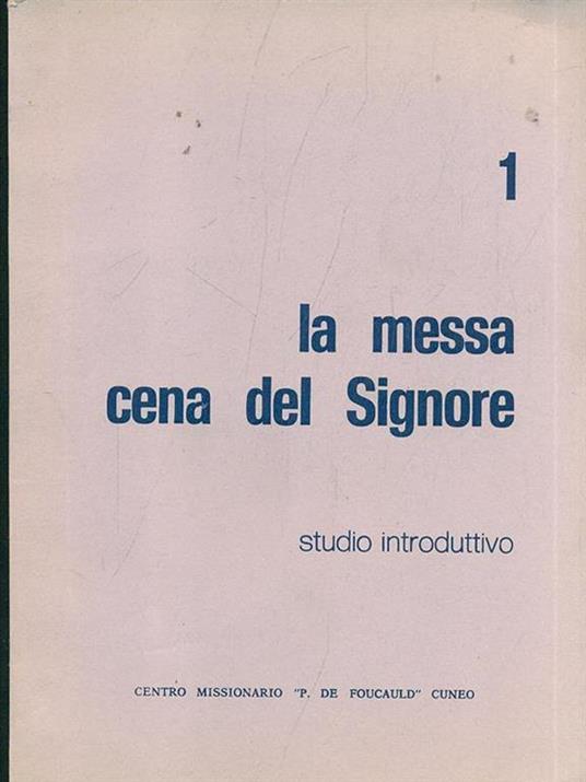 La messa cena del Signore 1 - copertina