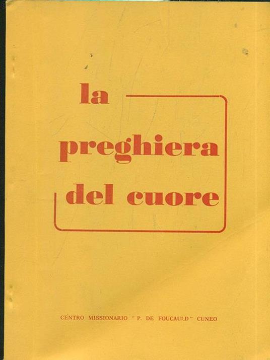 La preghiera del cuore - copertina