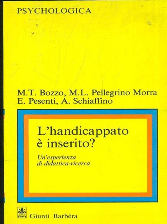L' handicappato é inserito? - copertina