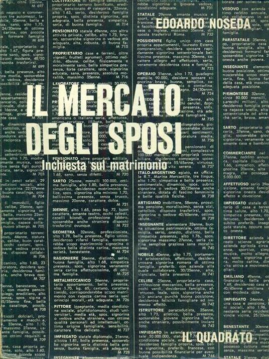 Il mercato degli sposi - Edoardo Noseda - copertina