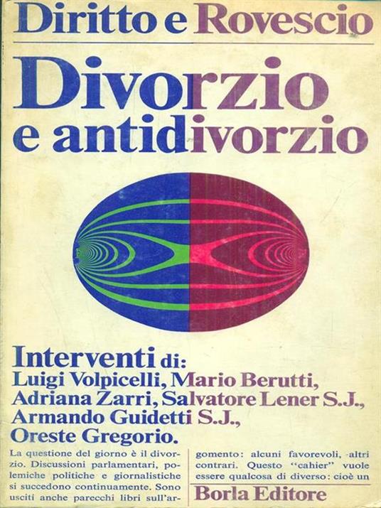 Divorzio e anti divorzio - copertina