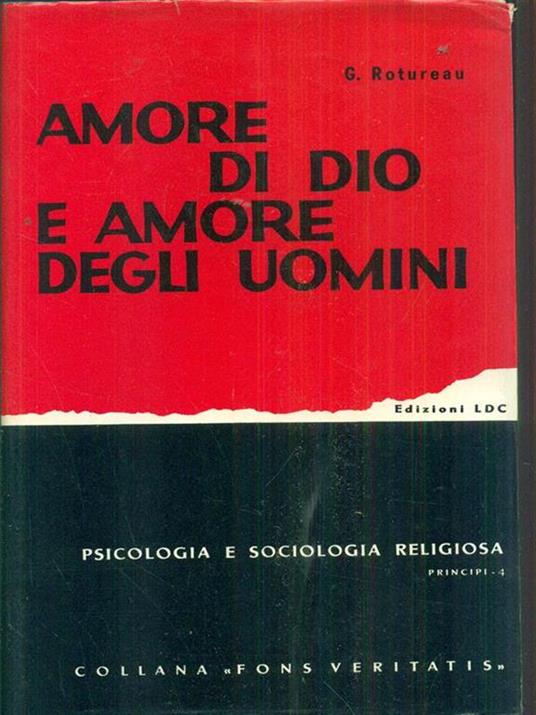 Amore di Dio e amore degli uomini - copertina