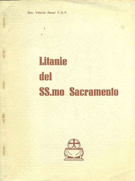 Litanie del SS. Mo Sacramento - Valerio Rossi - copertina